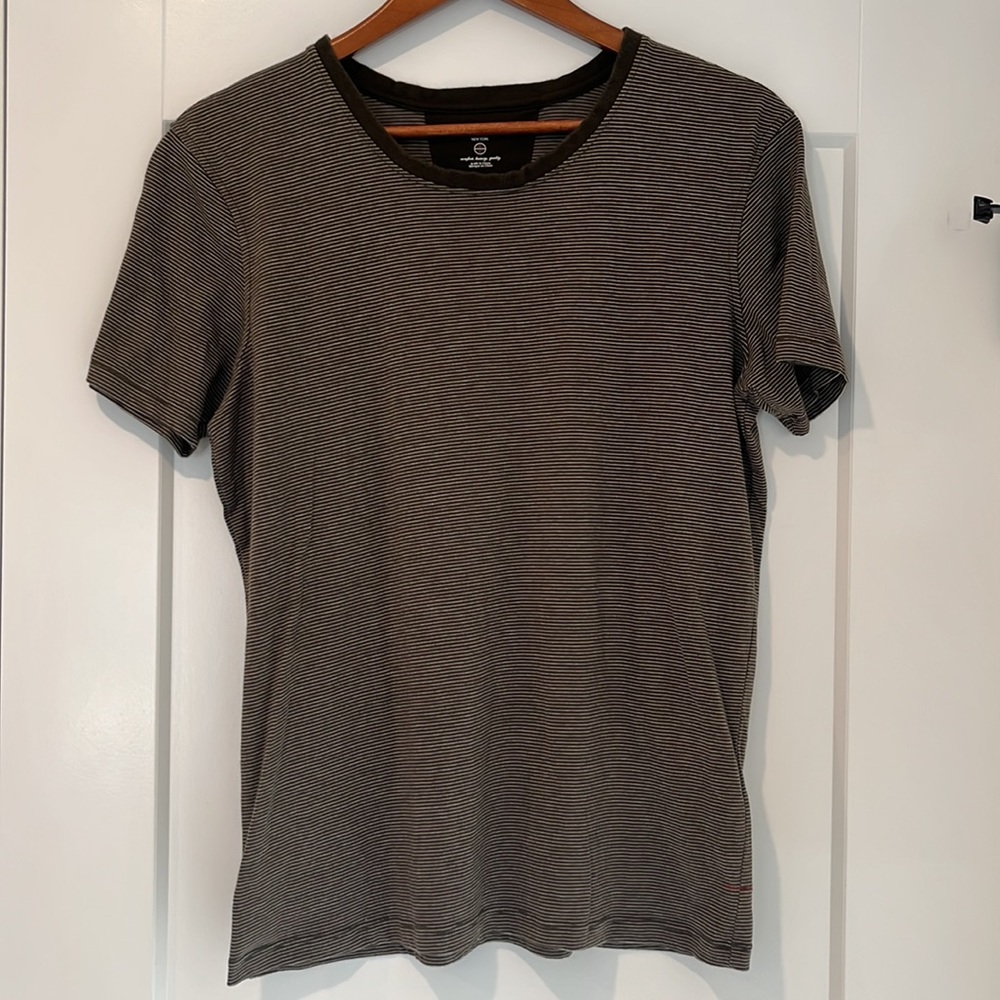 🍋5/$25 Daniel Buchler Brown Striped Tee